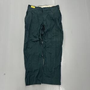 Vintage 60s Green Sanforized Workwear Cotton Chinos 36x31